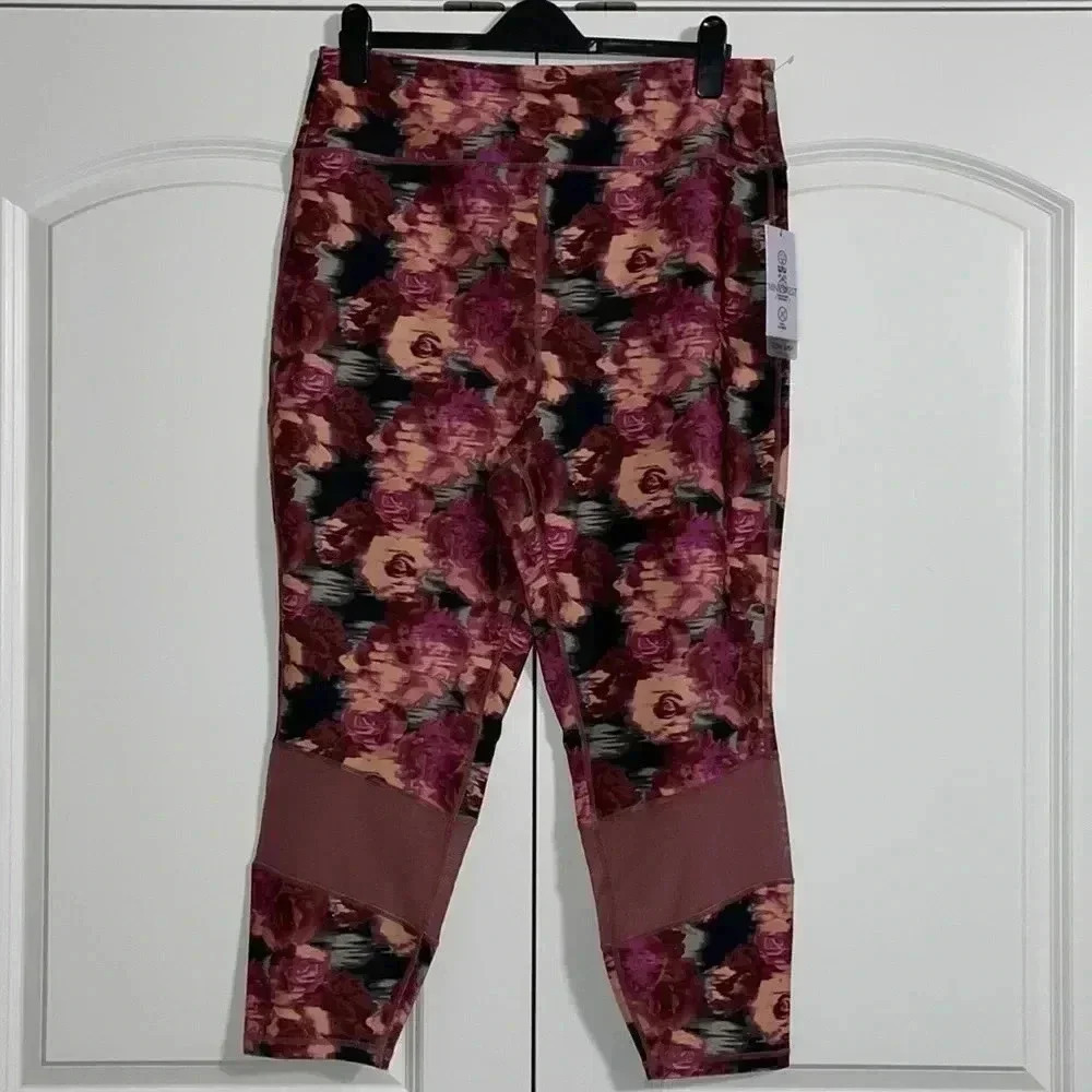 Nine West Active Mesh-Inset Cropped Leggings​​